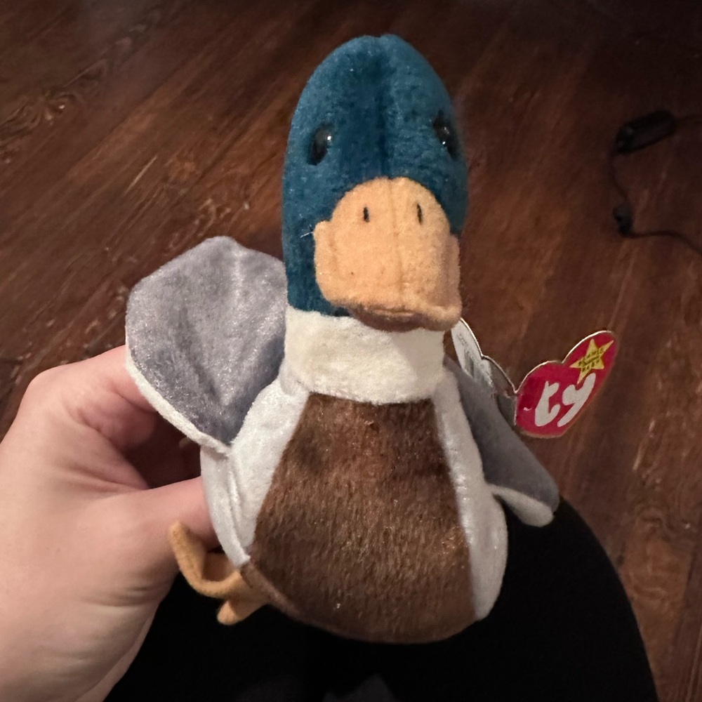 TY- Jake the Duck Beanie Baby! With Tag Errors!